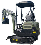 4000 lbs TERROR XX Mini Excavator EPA Kubota D902 Diesel Engine Side Swing New