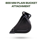 800mm Plain Bucket for TYPHON KUVUO 4.0 Mini Excavator | Heavy Duty Digging
