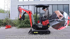FREE SHIPPING 4000 lbs Terror XVIII Mini Excavator, KUBOTA D902 Diesel Engine