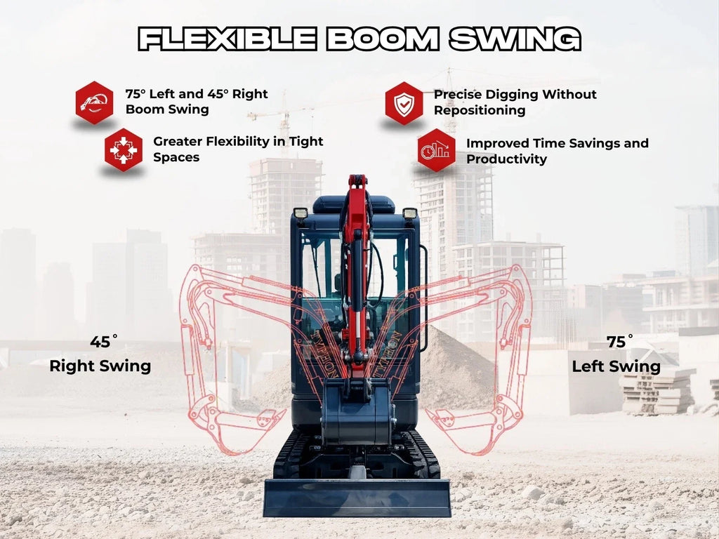 2 Ton TERROR XVIII Mini Excavator, USA KUBOTA D902 Diesel Engine Micro Crawler