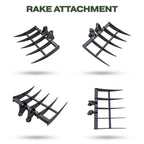 Brush Rake Attachment 45mm Pin | Fits TYPHON KUVUO 4.0 | Land Clearing Tool