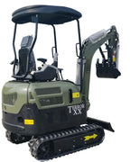 4000 lbs TERROR XX Mini Excavator EPA Kubota D902 Diesel Engine Side Swing New