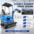 TYPHON TERROR XVII PRO 3800lb Mini Excavator Kubota D902 EPA Diesel Engine USA