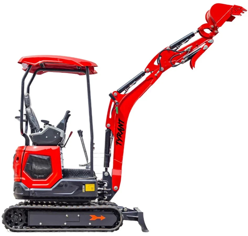 3800lbs Diesel Mini Excavator Kubota D902 Engine Side Swing w 12 attachments