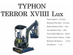 KUBOTA D902 Diesel 4,000 lbs TERROR XVIII Mini Hydraulic Excavator USA STOCK