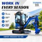 TERROR XIX Cab AC/Heater Mini Excavator Kubota D902 Retractable Tracks 13 Tools
