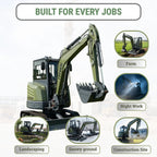 TYPHON KUVUO 4.0 Mini Excavator with Boom Swing Full Hydraulic Control AC/Heat