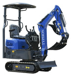 TERROR XI Mini Excavator Digger 13.5hp Gas B&amp;S EPA Engine with 13 Attachments