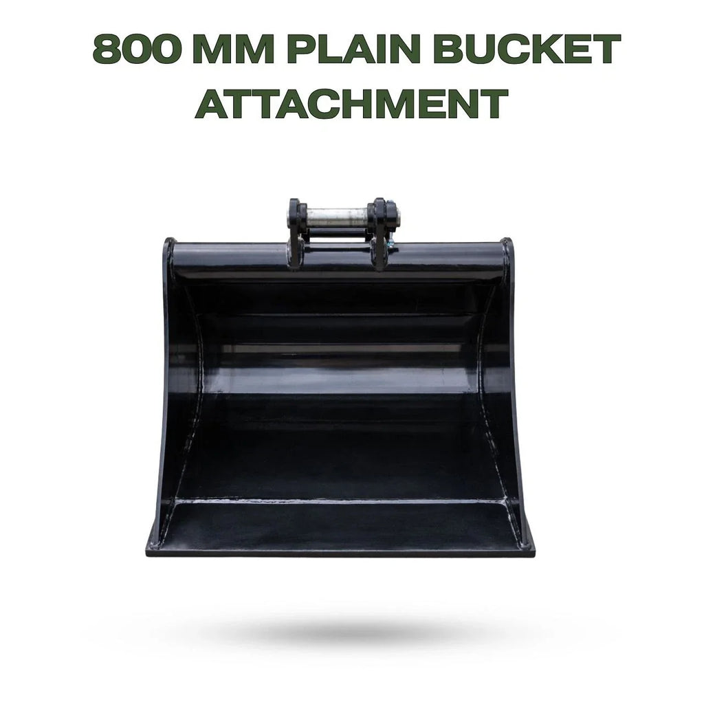 800mm Plain Bucket for TYPHON KUVUO 4.0 Mini Excavator | Heavy Duty Digging
