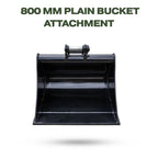 800mm Plain Bucket for TYPHON KUVUO 4.0 Mini Excavator | Heavy Duty Digging