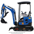2026 New TYPHON Mini Excavator Crawler EPA certified USA KUBOTA Diesel D902
