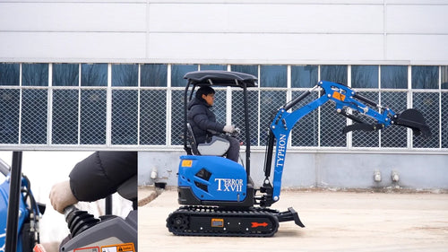 2026 New TYPHON Mini Excavator Crawler EPA certified USA KUBOTA Diesel D902