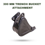 300mm Trenching Bucket for TYPHON KUVUO 4.0 Mini Excavator | Heavy Duty Digging