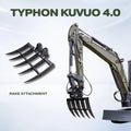 Brush Rake Attachment 45mm Pin | Fits TYPHON KUVUO 4.0 | Land Clearing Tool