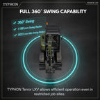TYPHON TERROR LXV 6.6 Ton Excavator Kubota V2607 57HP AC Heater Cabin Boom Swing