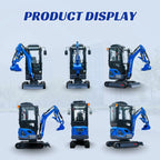 TERROR XIX Cab AC/Heater Mini Excavator Kubota D902 Retractable Tracks 13 Tools