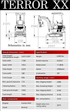 2026 2 Ton New Mini Excavator EPA certified USA KUBOTA Diesel D902 Small Digger