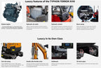 FREE SHIPPING 4000 lbs Terror XVIII Mini Excavator, KUBOTA D902 Diesel Engine